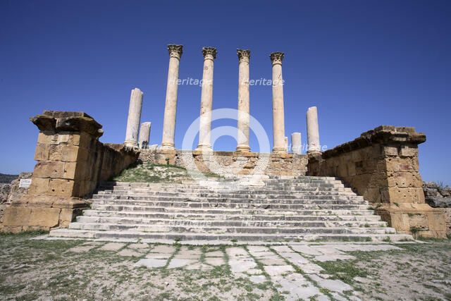 The Capitolium at Thuburbo Majus, Tunisia. Artist: Samuel Magal