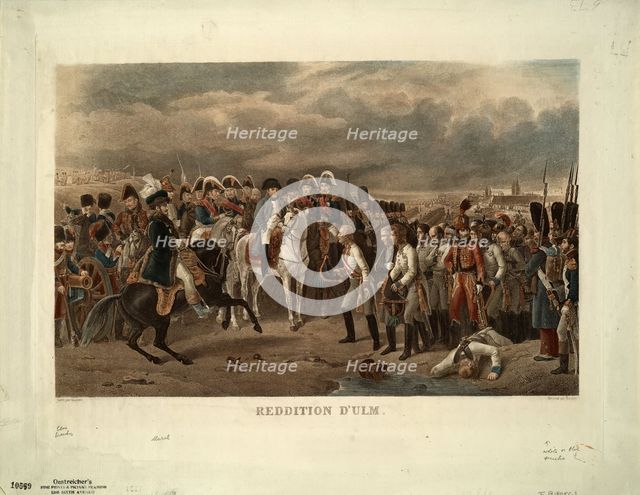 The Capitulation of Ulm. Artist: Grenier de Saint-Martin, Francisque-Martin-François (1793-1867)