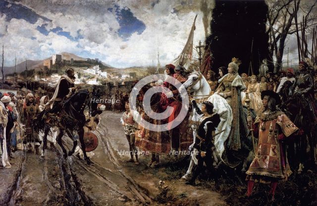 The Capitulation of Granada, 1882. Artist: Pradilla y Ortiz, Francisco (1848-1921)