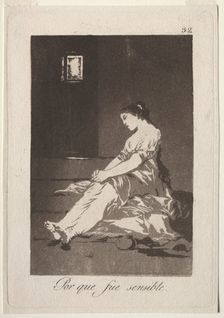 The Caprichos: Because She Was Susceptible, 1799. Creator: Francisco de Goya (Spanish, 1746-1828)