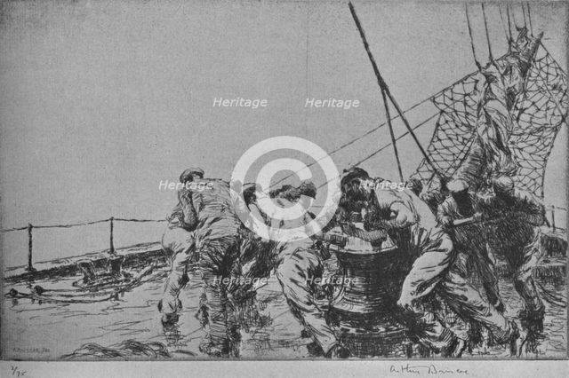 'The Capstan', 1926. Artist: Arthur Briscoe.