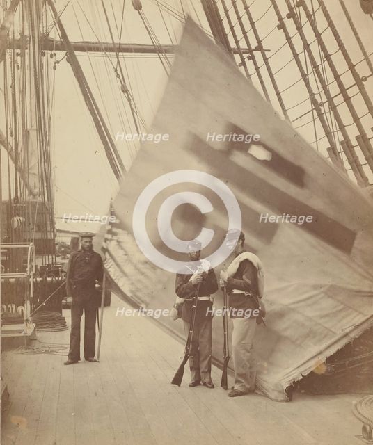 The Capture Corean [sic] Standard, 1871. Creator: Felice Beato.