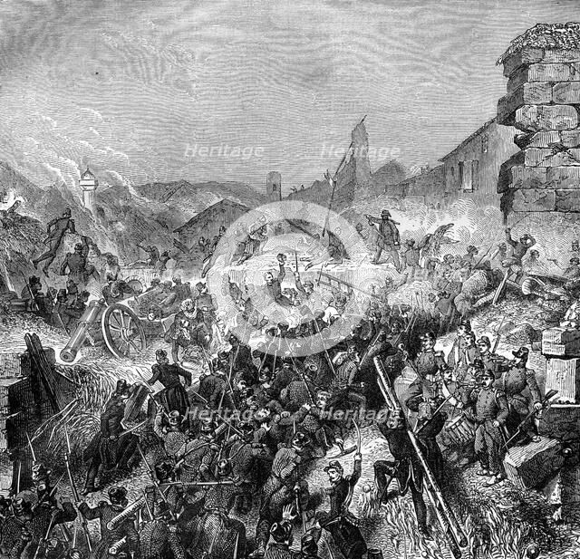 The capture by the French of the Algerian city of Constantine, 10th October 1837 (1882-1884). Creator: Janet Lange.