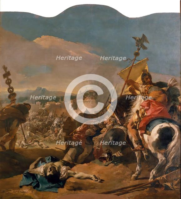 The Capture of Carthage, 1725-29. Creator: Giovanni Battista Tiepolo.