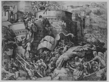 The Capture of Carthagena by Scipio and His Troops, 1539. Creator: Georg Pencz