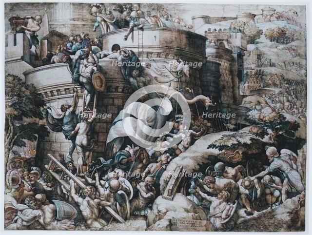 The Capture of Carthagena by Scipio and His Troops, 1539. Creator: Georg Pencz.