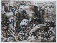 The Capture of Carthagena by Scipio and His Troops, 1539. Creator: Georg Pencz