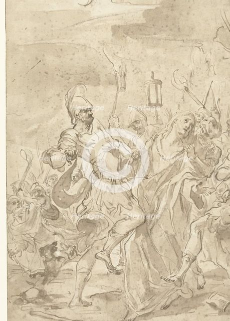 The capture of Christ, 1666-1727. Creator: Giovanni Antonio Burrini.