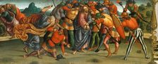 The Capture of Christ. (Lamentation over the Dead Christ, Predella panel), 1502. Creator: Signorelli, Luca (ca 1441-1523)