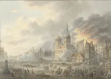The capture of a city by French troops, 1801. Creator: Dirk Langendijk