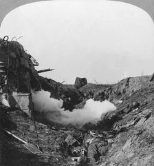 The capture of a German blockhouse, Croisilles, France, World War I, c1917-c1918. Artist: Realistic Travels Publishers