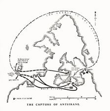 The capture of Antsiranana, Madagascar, by the Royal Marines, World War II, 1942 (1944). Creator: Unknown