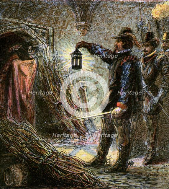 'The Capture Of Guy Fawkes', 1605, (c1850). Artist: Unknown