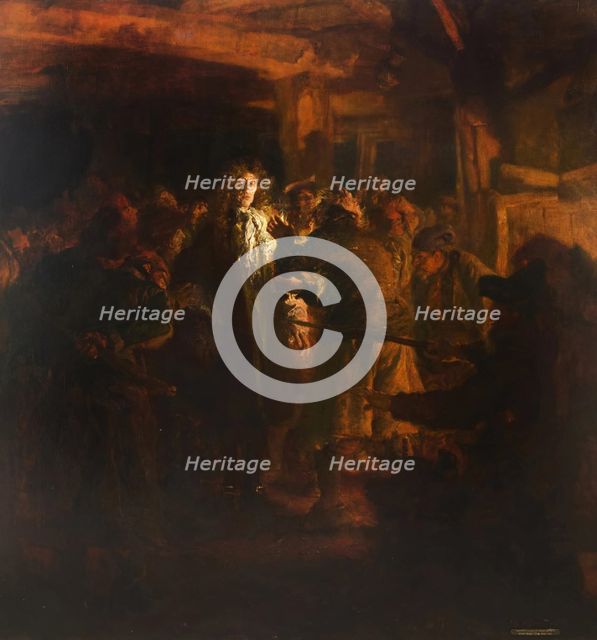 The Capture of King James II by fishermen at Sheerness on December 1688. Creator: Edgar Bundy.