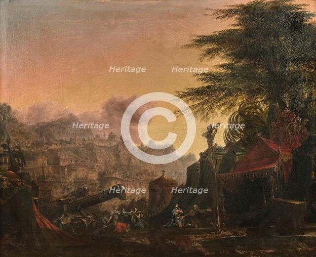 The capture of Jerusalem by Godfrey of Bouillon, 1757.