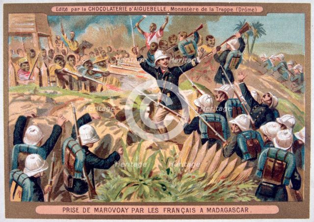 'The Capture of Marovoay by the French, Madagascar', 19th-20th century. Artist: Unknown