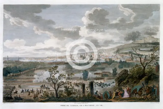 'The Capture of Naples, 2 Pluviose, Year 7' (23 January 1799). Creator: Jean Duplessis-Bertaux.