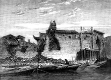 The Capture of Ningpo: breaches in the city wall, 1862. Creator: Unknown