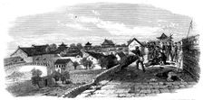 The Capture of Ningpo: storming party holding a gateway..., 1862. Creator: Unknown