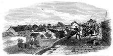 The Capture of Ningpo: storming party holding a gateway..., 1862. Creator: Unknown