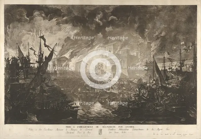 The Capture of Selinus by Hannibal.n.d. Creator: Louis Jean Desprez.