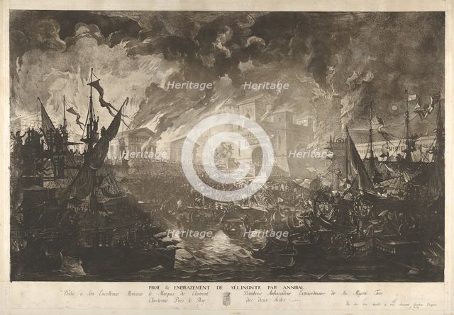 The Capture of Selinus by Hannibal.n.d. Creator: Louis Jean Desprez.