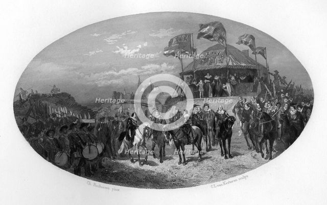 The capture of 's-Hertogenbosch by Frederik Hendrik of Orange, Netherlands, 1629, (c1870).Artist: CL van Kesteren