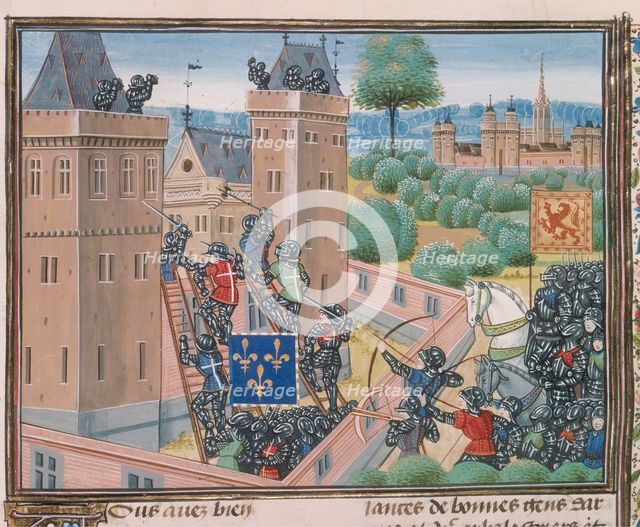 The capture of Wark Castle, c1460-c1480. Creator: Unknown.