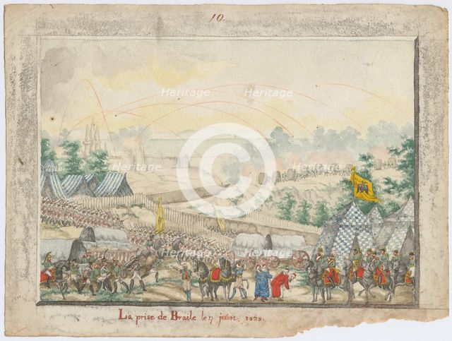 The Capture of the Brailov fortress on June 7, 1828, 1829. Artist: Anonymous  