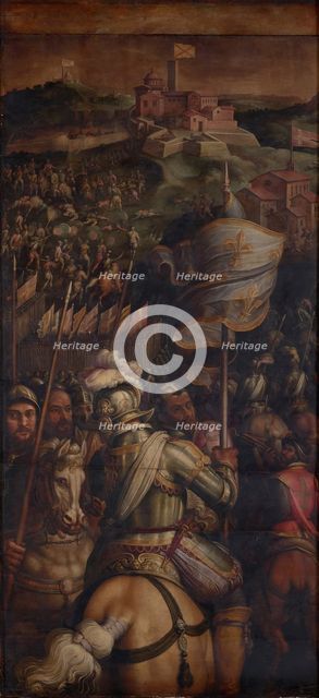 The Capture of the Fortress of Monastero, 1563-1565. Artist: Vasari, Giorgio (1511-1574)