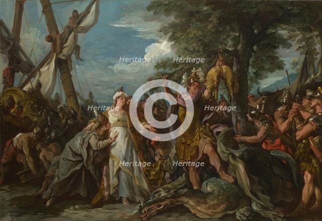 The Capture of the Golden Fleece, 1743. Artist: Troy, Jean-François de (1679-1752)