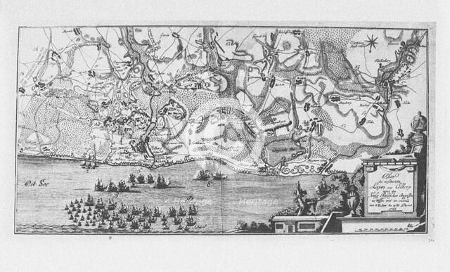 The capture of the Prussian fortress of Kolberg on 16 December 1761, 1761. Artist: Anonymous master  