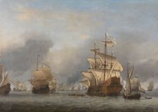 The Capture of the Royal Prince, c.1670. Creator: Willem van de Velde the Younger