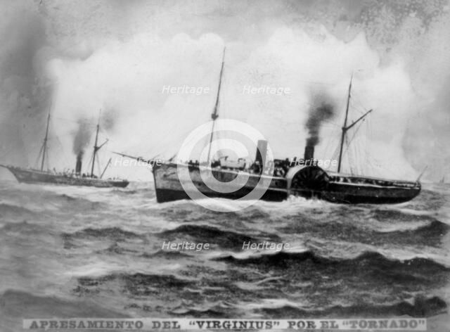 The capture of the Virginius, (1873), 1920s. Artist: Unknown