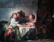 The Captured Kiss late 18th century. Artist: Jean-Honore Fragonard