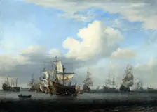 The captured Swiftsure Seven Oaks Loyal George and Convertine... c1666. Artist: Willem van de Velde the Younger