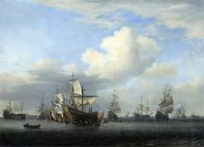 The captured Swiftsure Seven Oaks Loyal George and Convertine... c1666. Artist: Willem van de Velde the Younger