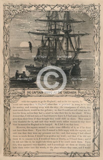 'The Captain Hung at the Yard-Arm', c1870. Artist: Unknown.