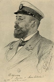 The captain of the Kaiser Wilhelm II 1898. Creator: Christian Wilhelm Allers