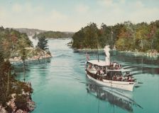 The "Captain Visger" in Lost Channel, Thousand Islands, c1901. Creator: Unknown