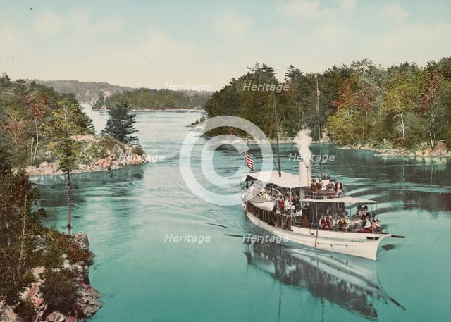 The "Captain Visger" in Lost Channel, Thousand Islands, c1901. Creator: Unknown.
