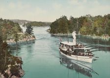 The "Captain Visger" in Lost Channel, Thousand Islands, c1901. Creator: Unknown