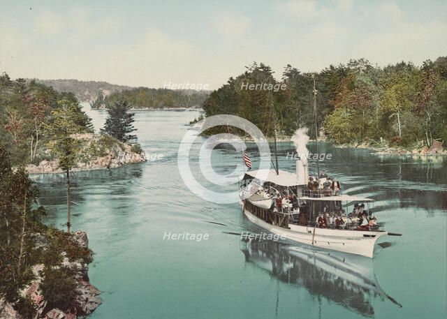 The "Captain Visger" in Lost Channel, Thousand Islands, c1901. Creator: Unknown.