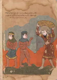 The Captive Peasant with his Two Wives, Folio from a Kalila wa Dimna, 18th century. Creator: Unknown