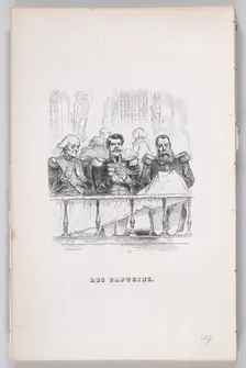 The Capuchins from The Complete Works of Béranger, 1836. Creator: John Thompson