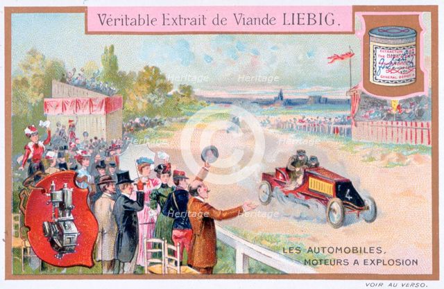The car engines spark-ignition, 1890-1910. Artist: Unknown