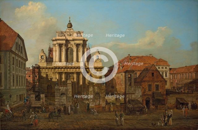 The Carmelite Church in Warsaw, 1780. Creator: Bellotto, Bernardo (1720-1780).