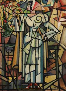 The Carnation Girl, 1913. Creator: Souza-Cardoso, Amadeo de (1887-1918)