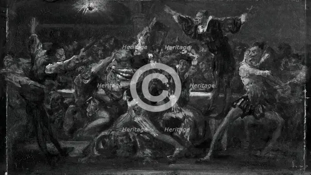 The Carousal (Scene from Faust?), c. 1860/70. Creator: Unknown.