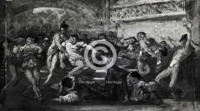 The Carousal (Scene from Faust?), c. 1860/70. Creator: Unknown.